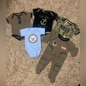 Navy theme baby boy clothing bundle